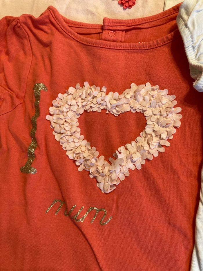 Lot de 4 tee shirt bébé fille - photo numéro 4