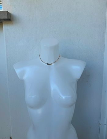 Collier doré prénom Anne