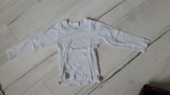 Vêtement fille tee-shirt manches longues blanc Envog 6 ans