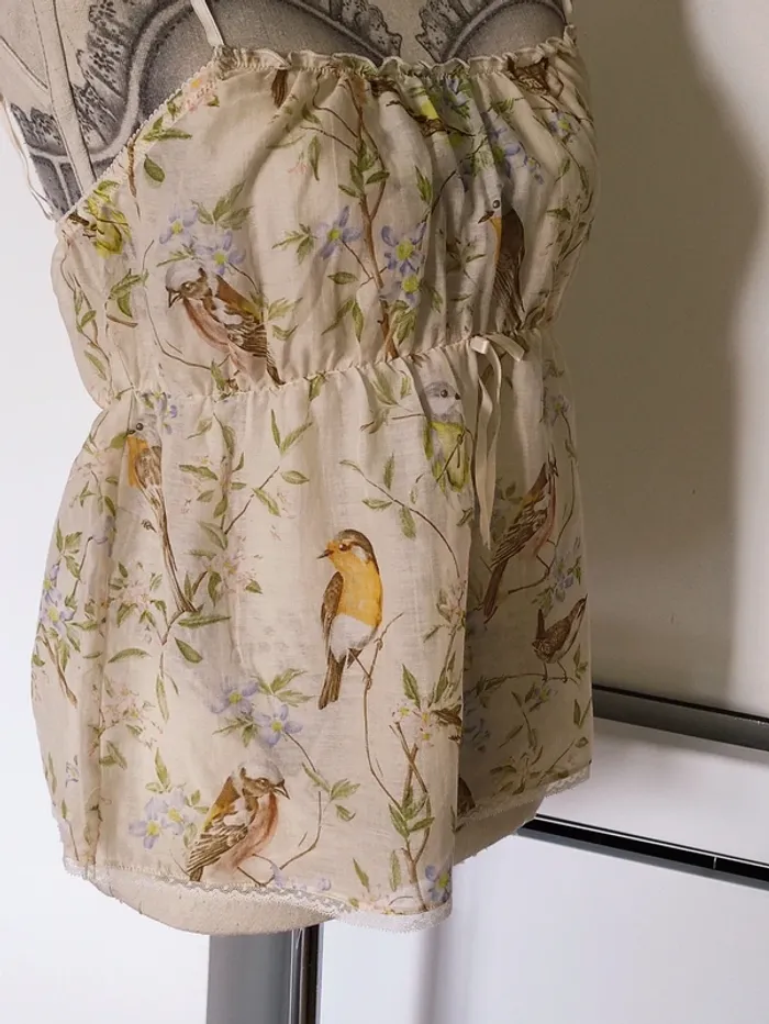 🐦 Eden 👄caraco en soie et coton 🌿 lingerie jour où nuit 🌌