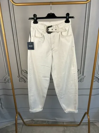 Jean baggy Liujo W24 Blanc Neuf