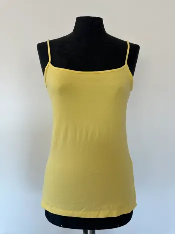 Débardeur jaune à bretelles