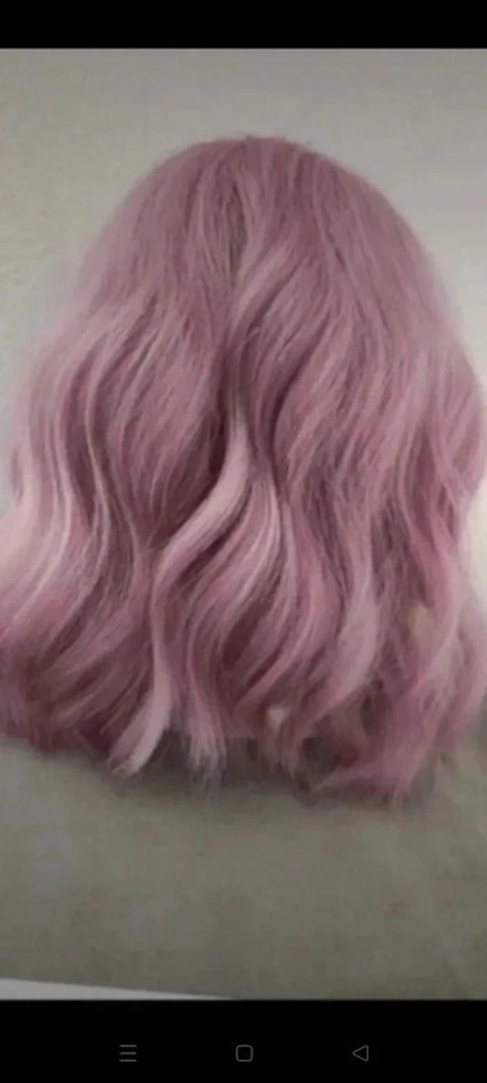 Perruque Naturelle Rose Pastel Tendance - photo numéro 8