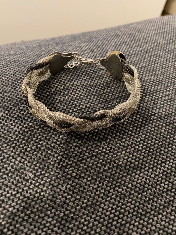 Bracelet métallique tressé - photo numéro 2