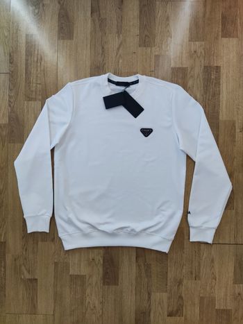 Sweat-shirt Prada blanc neuf taille S