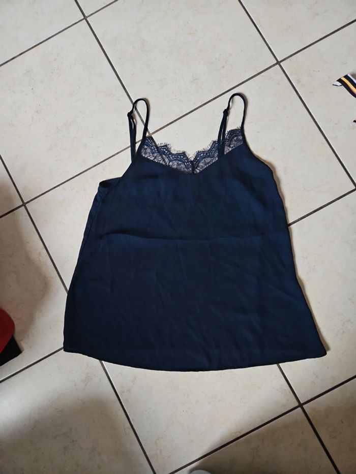 Débardeur bleu marine grain de malice taille 34