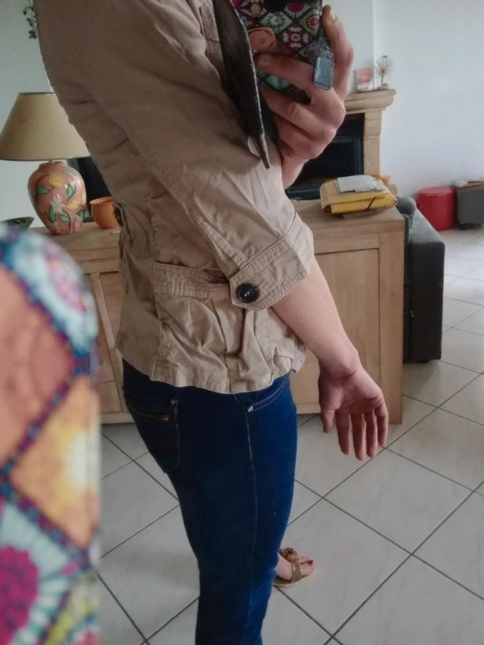 Veste femme 36 marron beige c 77 - photo numéro 6