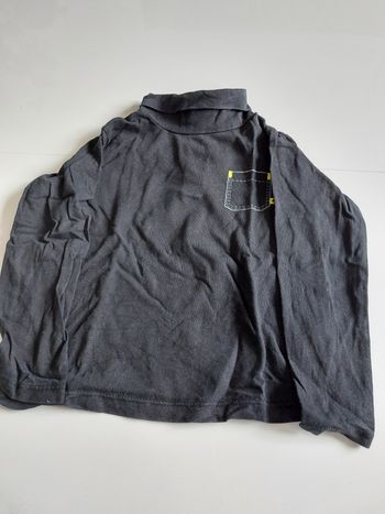 T shirt Col roulé manche longue