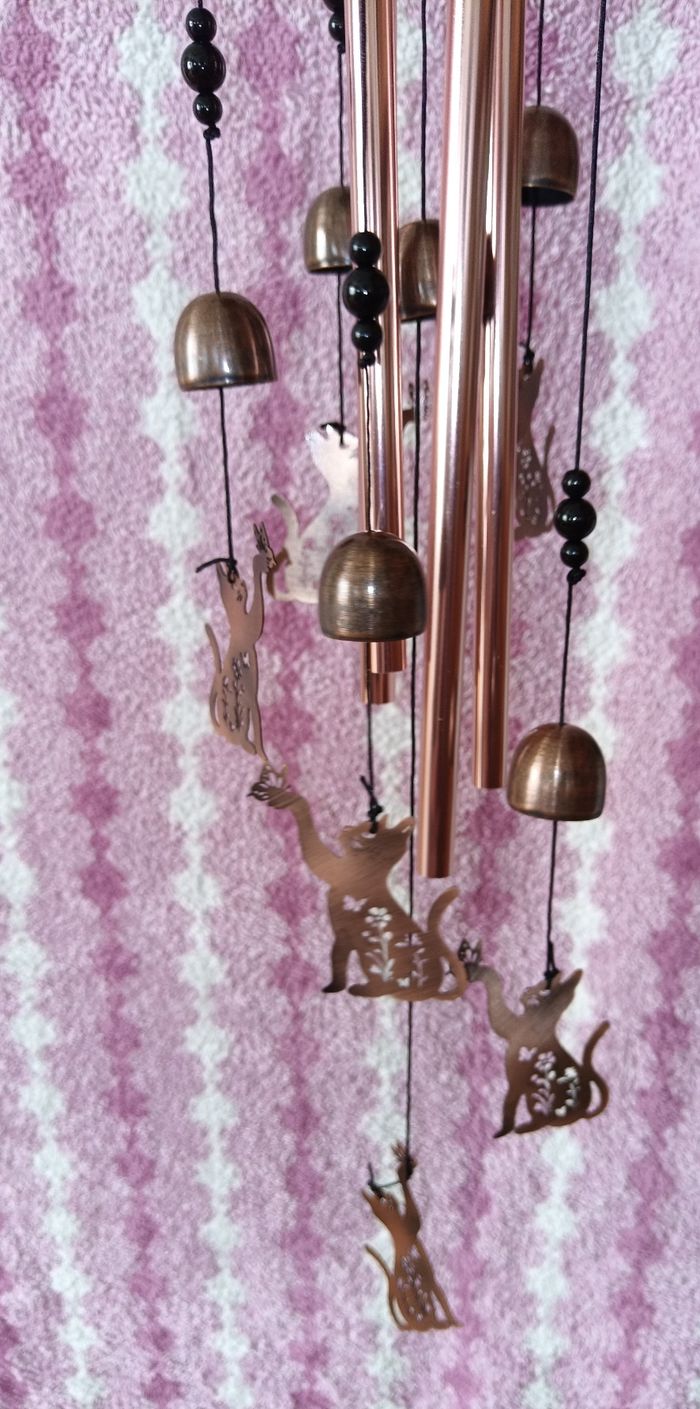 Carillon a vent chat papillon - photo numéro 2