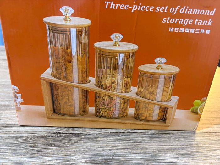 3 bocaux de rangement - photo numéro 2