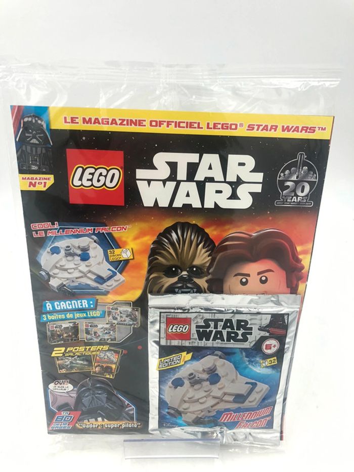 Magazine Lego Disney Star Wars + vaisseau Millenium Falcon neuf