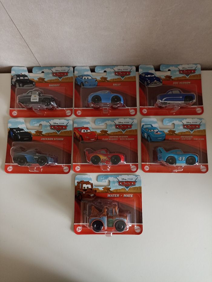 Lot 7 voitures cars mattel neuves - photo numéro 2
