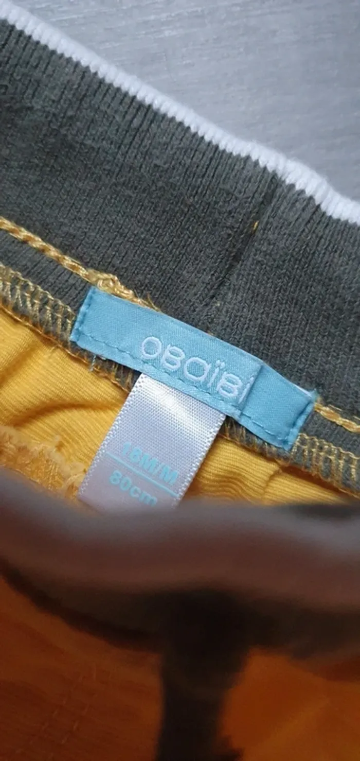 Pantalon 18mois garçon Obaïbi 80cm - photo numéro 2