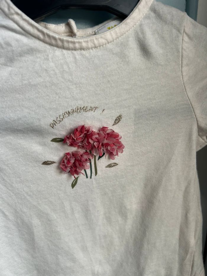 Tee shirt manches longues crème , Tao , 9 mois - photo numéro 5