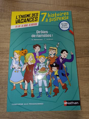 7 histoires à suspense  Drôles de familles!