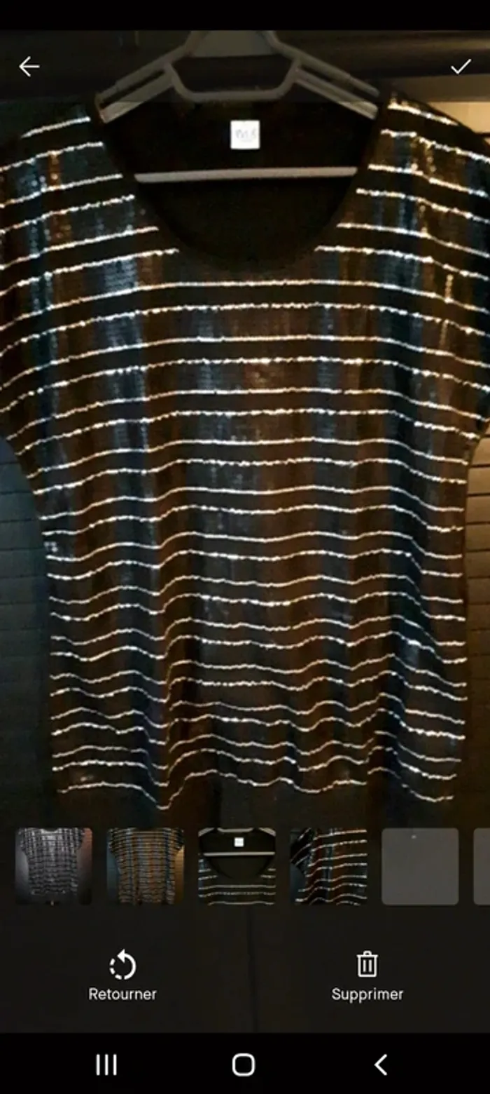Blouse de fête à sequins - photo numéro 2