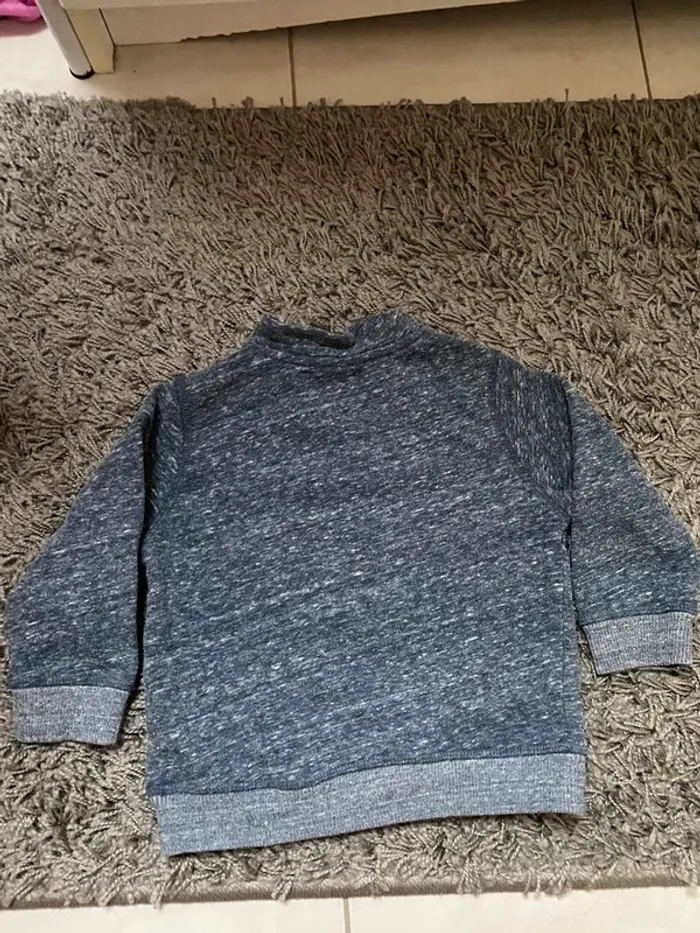 Pull gris chiné Zara garçon 18/24m 92cm - photo numéro 2
