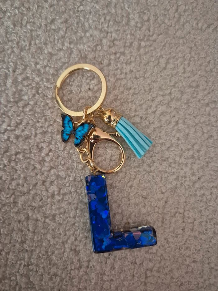 Porte clé lettre L - photo numéro 2