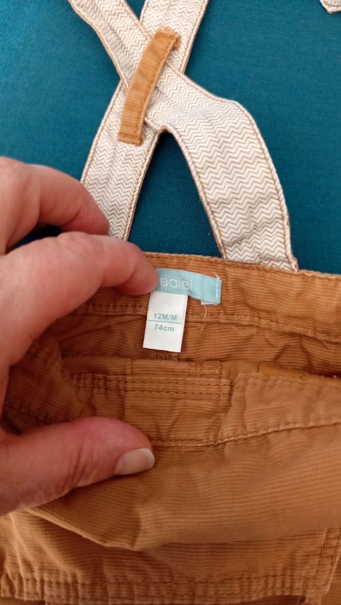 Salopette courte obaibi 12 mois garçon - photo numéro 4