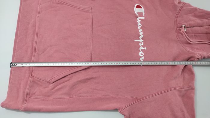 Vêtement vintage de marque Pull sweat à capuche Champion rose L #D84 - photo numéro 4