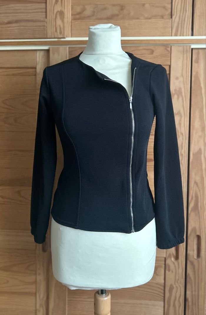 Veste noire La Halle 14 ans