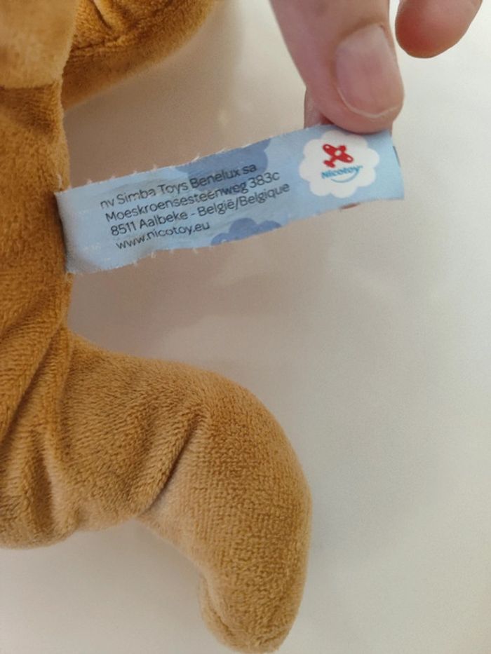 Peluche doudou chien simba toys nicotoy - photo numéro 4