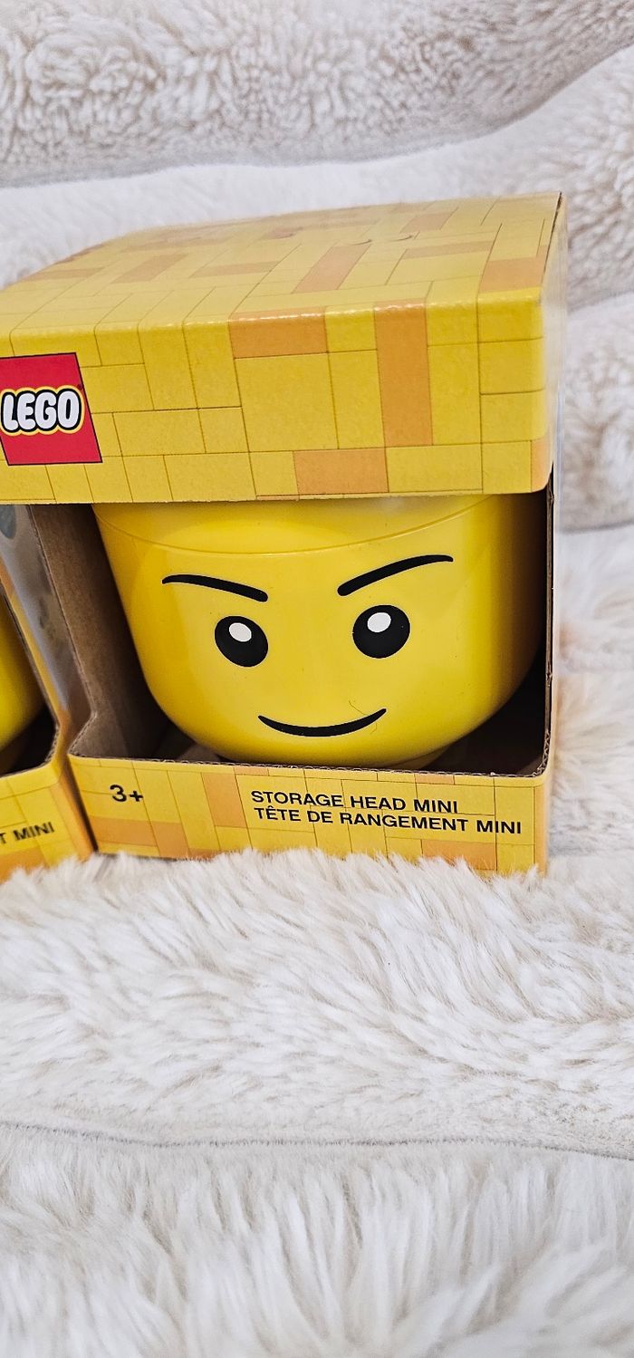 Lot de 2 têtes de rangement Lego mini Neufs - photo numéro 3