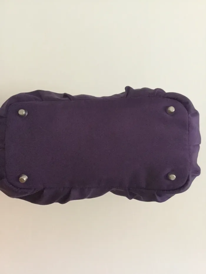 Sac à main Lancaster violet +portefeuille - photo numéro 5