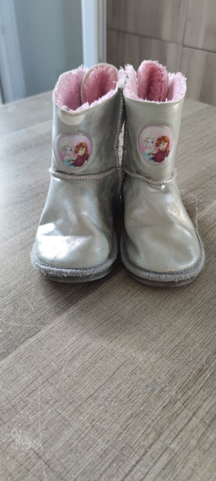 Bottine grise et rose la reine des neige taille 30 pour fille - photo numéro 2