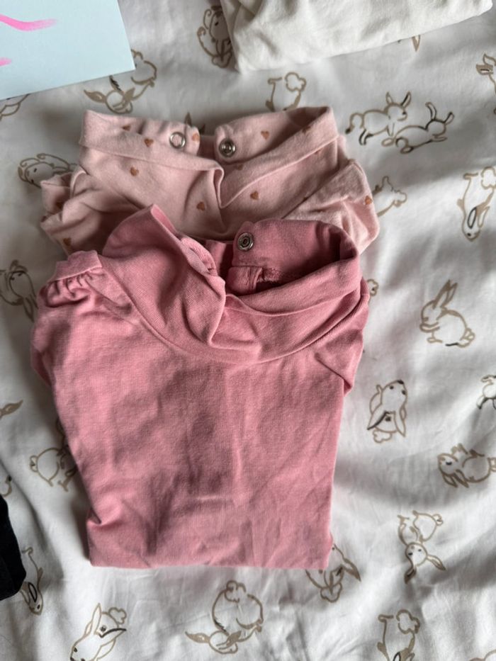 Lot tee shirt manche longue et col roulé 18 mois - photo numéro 4