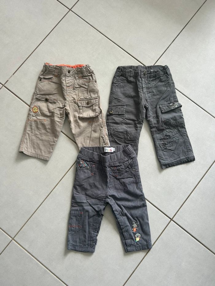 Lot 3 pantalons 12 mois