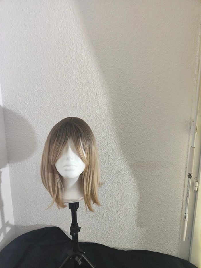 🎀 Promo 🎀 Perruque Naturelle Blond Ombré Glamour - photo numéro 9