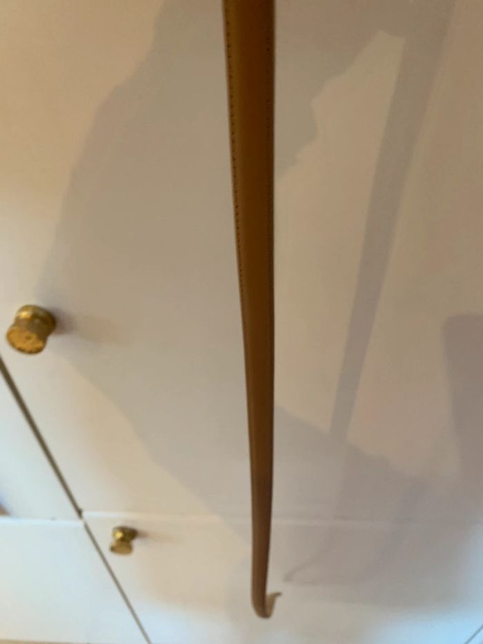 Ceinture cuir beige - photo numéro 2