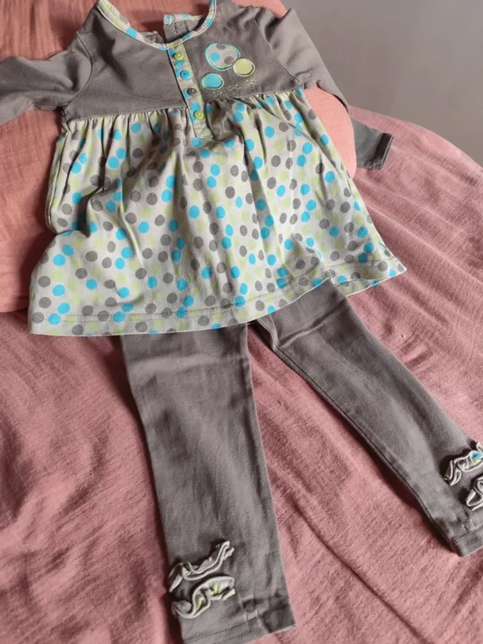 Ensemble tunique pantalon 23mois