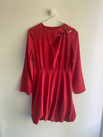Robe rouge Cop Copine décolleté original - Taille 36/38
