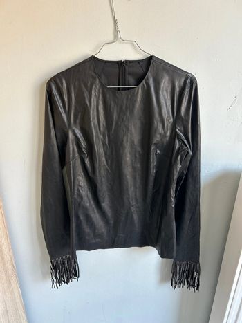 Manches longues effet cuir
