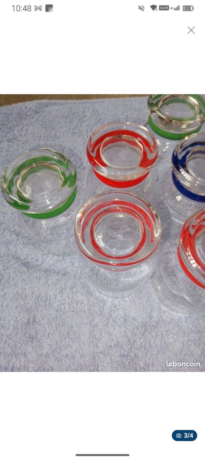 Lot verre multicolore - photo numéro 3