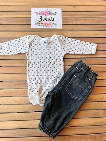 Ensemble petit bateau neuf 3 mois