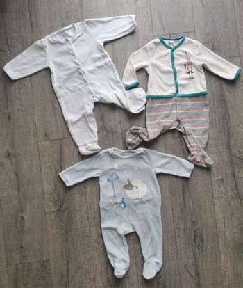 Lot de 3 pyjamas 9 mois