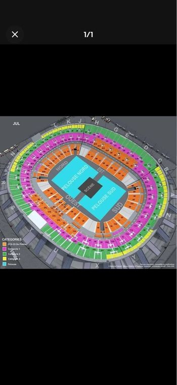 Place de concert jul 2026