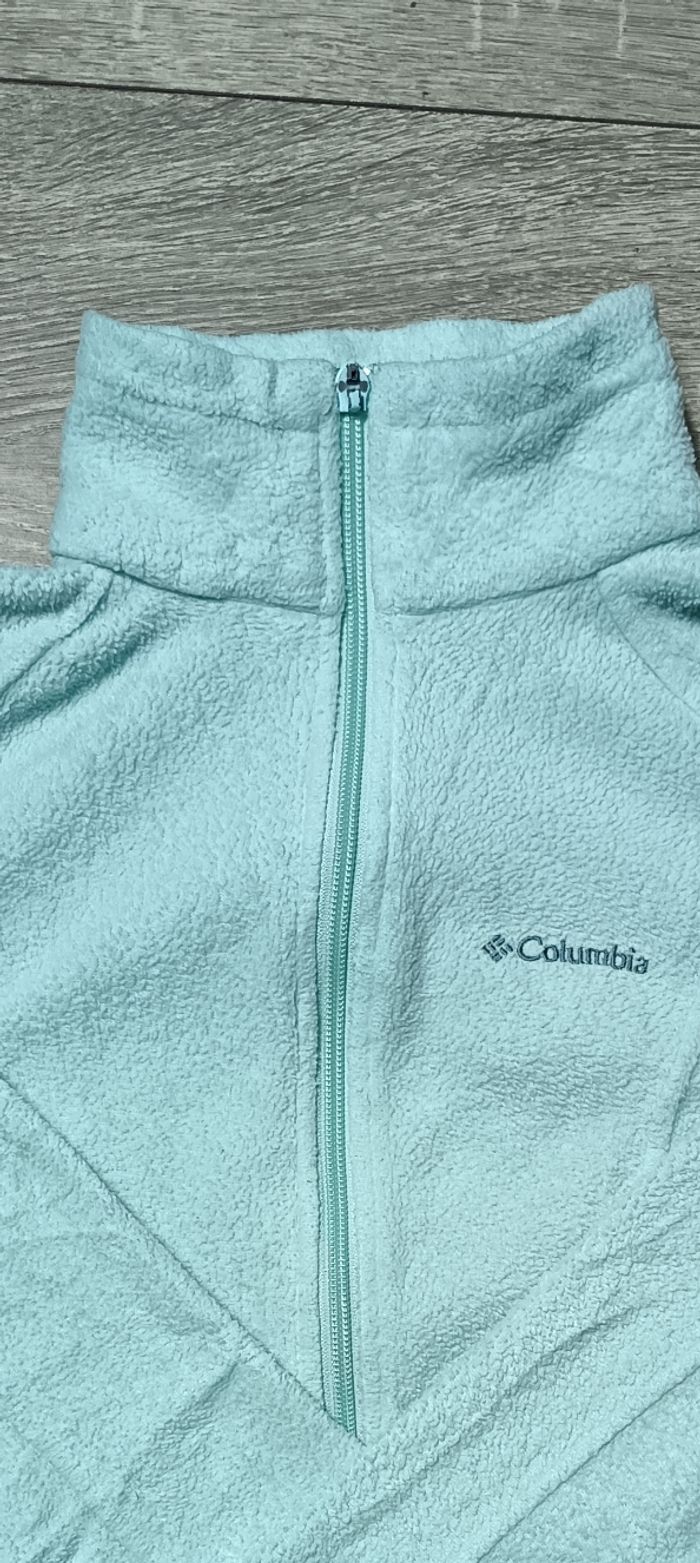 Veste polaire columbia turquoise femme taille s - photo numéro 4