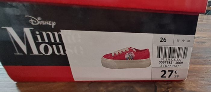Baskets roses filles taille 26 Disney Minnie Mouse - photo numéro 10