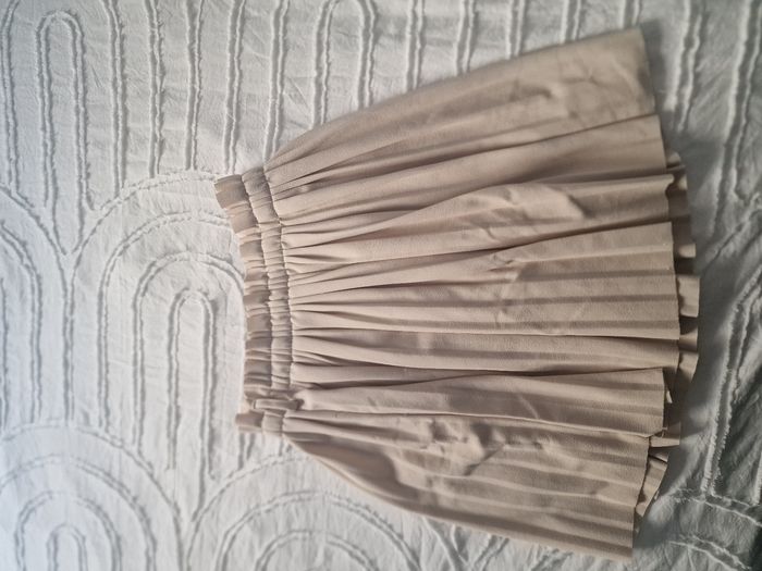 Jupe type écolière beige taille XS - photo numéro 2