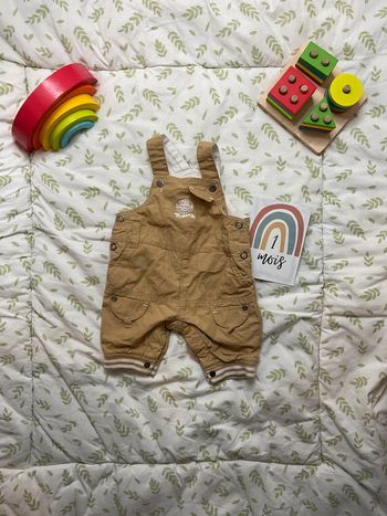 salopette doublée beige orchestra 1 mois pressions entre les jambes