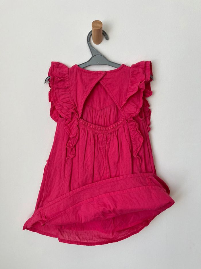 Robe d’été fuchsia avec détails brodés - Tape à l'oeil 5 ans (110cm) - photo numéro 8