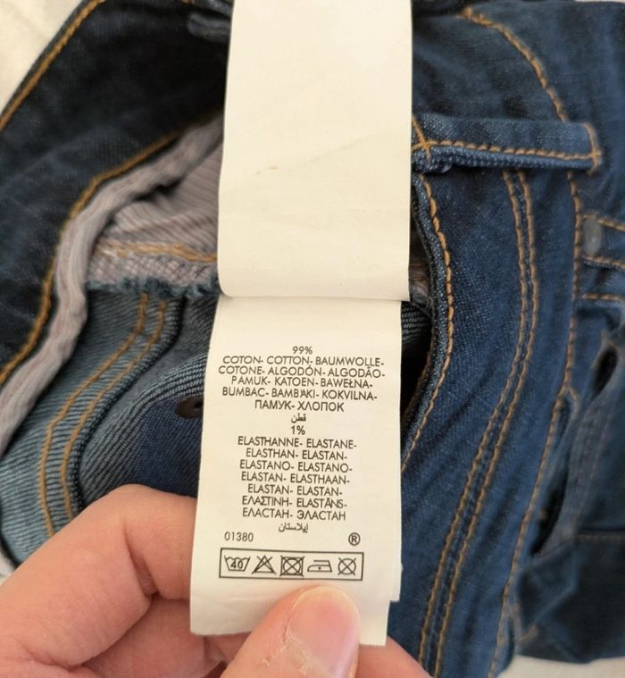 Jean Cache Cache - Taille 36 - Bleu Brut - Braguette 3 Boutons - photo numéro 4