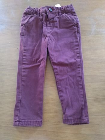 Pantalon bordeaux