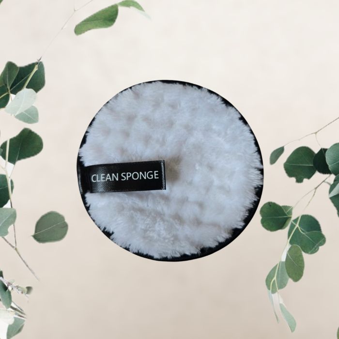 éponge nettoyant visage Neuve -blanc