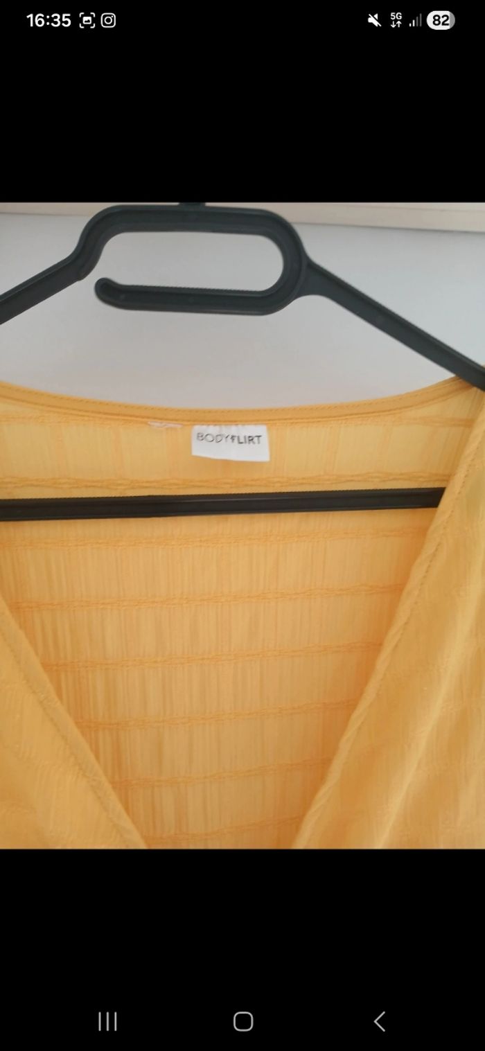 Robe longue jaune été Taille 42 44 - photo numéro 3