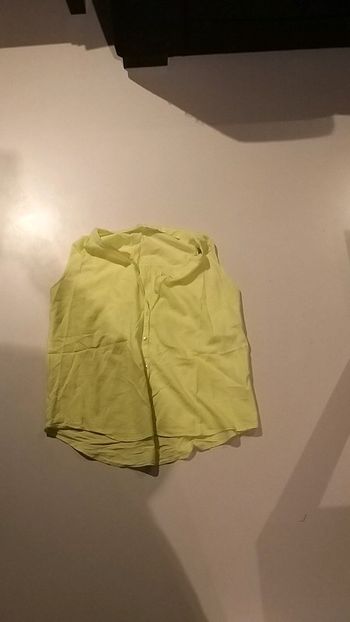Chemisier vert  jaune